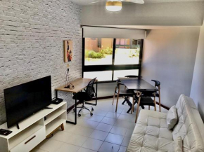Flat vista mar com estacionamento incluído